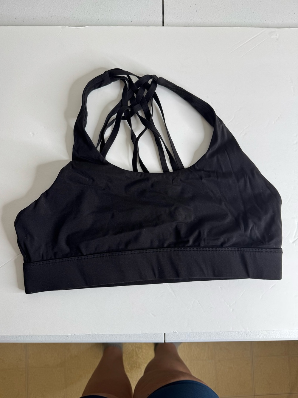 ZYIA Strappy Back Black Sports Bra